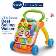 【优选】VTech Official Store [Orange] Sit To Stand Learning Walker Baby Walker Speed Control Boys Girls Early Learning Toy