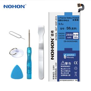 Original NOHON For Samsung GALAXY S3 S4 S5 S6 S7 Battery I9300 I9500 G900 SM-G920 SM-G9300 High Capacity Bateria Retail Package