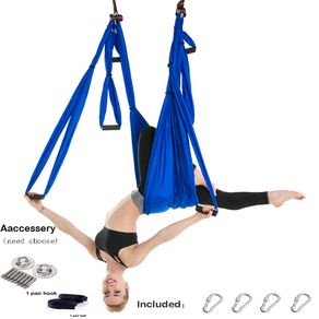 Prior Fitness Aerial Yoga Hammock 4Mx2.8M Premium Aerial Silk Fabric Yoga  Swing for Antigravity Yoga