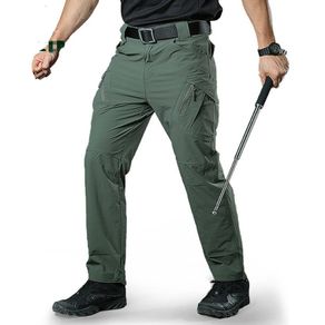 Cargo Pants Men Combat SWAT Army Military Pants Many Pockets Stretch  Flexible Man Casual Trousers