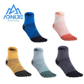 AONIJIE Quarter Runnign Toe Socks Unisex Athletic Toe Socks Breathable Five Toed Barefoot Trail Running Marathon Race E4825