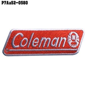 Coleman / Size 8x2.5cm, embroidered, white, red, white background, good embroidery, No.P7Aa52-0580!!!