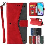 Flip Leather Case For IPhone 13 12 Mini 11 Pro Max Personalized Retro Stitching Magnetic Button Card Slot with lanyard wallet Cover Casing