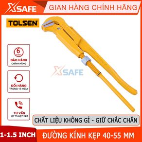 Tolsen 90 Degree Fast Wrench 1-1 / 2 inch Size, Maximum Clamp Diameter 55mm, Sturdy carbon Steel