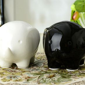 1PC Lovely Elephant Ceramic Piggy Bank Home Decor Figurine Ornaments Money Saving Box Birthday Gifts MO 025