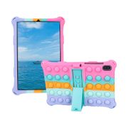 "Samsung Galaxy Tab S6 Lite 2022 S8 S7 11"" S6 Lite S6 S5e A8 10.5 A7 10.4 A7 Lite Pop Fidget Toys Push Bubble Silicone Case Stand Holder Cover"