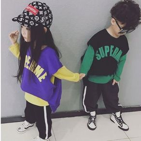 Children's Clothing Boys' Sweatshirt Suits 2022 Autumn Clothes Trendy Children Korean Version Girls Spring Style Western Long