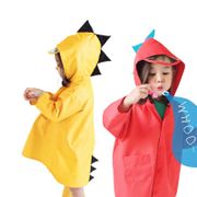 Cute Polyester Kids Raincoat Cartoon Dinosaur Rainproof Children Rain Coat Boys Girls Poncho Waterproof Baby Rain Cloak Jacket