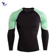 Quick Dry Patchwork Long Sleeve Running Shirt Men Sport T-shirts Gym Exercise Clothing Fitness Top Male Rashgard Soccer Jerseys