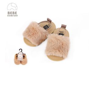 Baby Shoes Brown Fur Sandals 6-12 months/12-18 months BC31040 - 0805