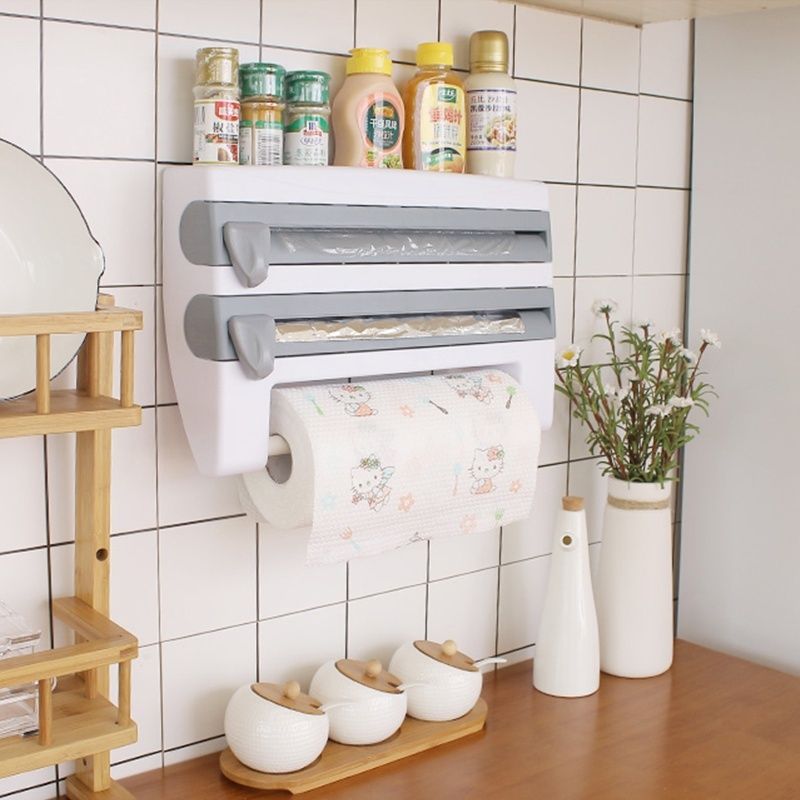 Natural Bamboo Towel Roll Paper Stand Creative Napkin Holder Kitchen  Organizer Simple Cling Film Storage Rack Tissue Shelf - Storage Holders &  Racks - AliExpress