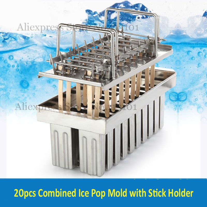 UPORS Stainless Steel Popsicle Mold Rack Ice Lolly Mold Frozen