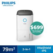 PHILIPS 2-in 1 Air dehumidifier 5000 Series - DE5205/30