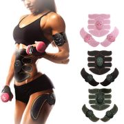 EMS Wireless Electric Smart ABS Muscle Stimulation Hip Trainer Fitness Abdominal Training Body Slimming Weight Loss Stickers