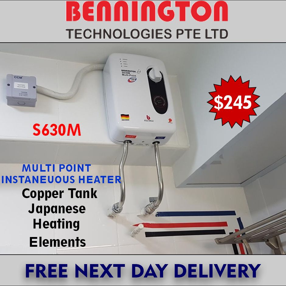 Bennington Multipoint Water Heater S630M Prices and Specs in Singapore |  08/2023 | For As low As 233.00