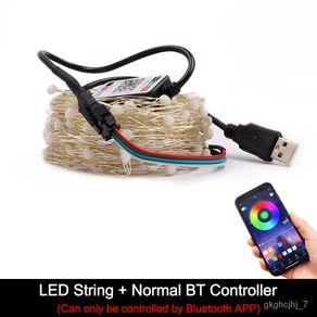 5m RGB Addressable Color-Chasing LED Strip Light Kit with 12V Power Supply  and Remote