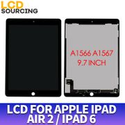9.7 inch For Apple iPAD AIR 2 LCD Display A1566 A1567 Touch Screen Digitizer Panel Assembly Digitizer For iPAD 6 Display Replace