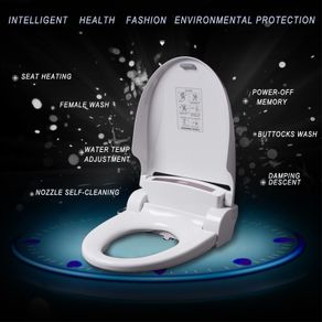 Intelligent Heated Toilet Seat Smart Bidet Toilet Seats WC Sitz Water  Closet Automatic Toilet Lid Cover Female Buttocks Washing - AliExpress