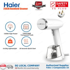 Haier GW2502B Handheld Garment Steamer/ 1200W High Power/ 250ml Big Tank/ 3-pin SG Plug with Safety Mark