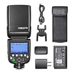 Godox V860III-N Camera Flash Light Wireless i-TTL Transmitter/Receiver Speedlite GN60 1/8000s HSS Built-in 2.4G Wireless X System with Modeling Light Replacement for Nikon Cameras