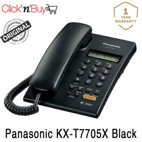 Panasonic KX-T7705X Desk Telephone. With Speakerphone. Original Panasonic. Adjustable Ringer Volume. 1 Year Warranty. Available in Black and White.