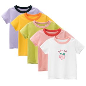 Kids Baby Girls Cotton Short Sleeve T-Shirt Cotton Print Tops Shirt