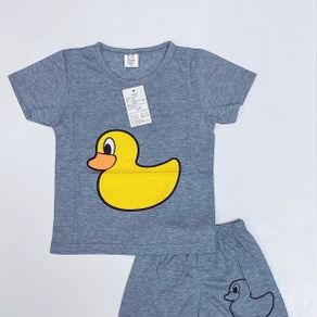 Boys Short Sleeve Outfits 2Pcs Set Children Kids Cotton T-shirt Tops + Shorts Summer Casual Clothes Set [S074]