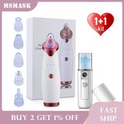 Blackhead Remover+Face Humidifier Steamer Acne Vacuum Pimple Removal Vacuum Suction Black Head Pore Cleaner Skin Care Tools