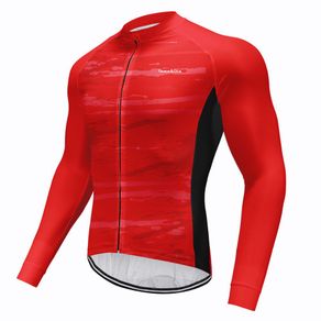 Men's Long Sleeve Cycling Jersey Breathable Cycling Bicycle Clothing Quick-Dry Mountain Bike Clothes Wear Maillot Ropa Ciclismo