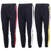 Mens Joggers Casual Pants Men Fitness Sportswear Tracksuit Bottoms Skinny Sweatpants Trousers Side Stripe Gym Jogger Track Pants