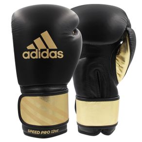 Adidas Speed 350 Pro Black & Gold Boxing Gloves