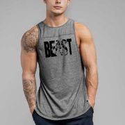 Brand Workout Fashion Gym Muscle Sleeveless Shirt Tank Top Men Casual O-neck Clothing Bodybuilding Sport Fitness Singlets Vest