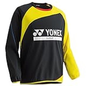 YONEX FW5003J Junior Football Training Top, Black/Yellow