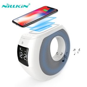 Nillkin Multi-functional qi wireless charger+bluetooth speakers+portable alarm clock+ HF Call+NFC Pair+LCD Display Cozy Simple