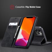 Original Caseme Flip Casing For iPhone 12 Pro Max Wallet Case For iPhone12 Mini Card Holder PU Leather Soft TPU Cover