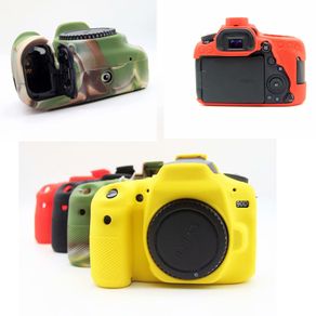 NEW Soft Silicone Case Camera Protective Body Bag For Canon 5D2 5DII 90D 77D 750D 3000D 4000D M50 6D2 Camera Bag