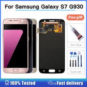 New Super AMOLED LCD For Samsung Galaxy S7 G930A G930F SM-G930F LCD Display Touch Screen Assembly For Samsung S7 G930