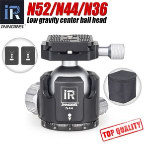 N52/N44/N36 Tripod Ball head of Low Gravity Center Double U Notch Ultra-low Sphere Panoramic Ball Head with Quick Release Plate
