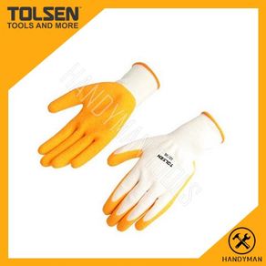 Tolsen 1 Pair Latex Palm Gloves 45016