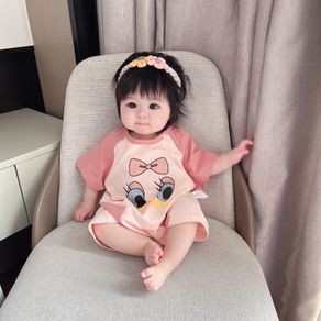 Summer Thin Style Comfortable Breathable Skin-Friendly Pure Cotton [Class A Mother Baby] Jumpsuit Baby Clothes Newborn Cute Super Cute Male Female Baby Newborn 0 Baby Boy 1 Jumpsuit 2 Short-Sleeved 3 Suit 5 Baby 6 Summer Clothes 7 Romper Romper 8 Months S