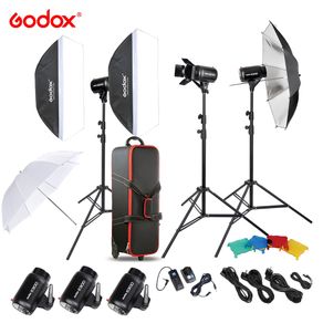 Original Godox E300-D Photo Studio Speedlite Lighting Kit with 300W Studio Flash Strobe Light Stand Softbox Barn Door Trigger