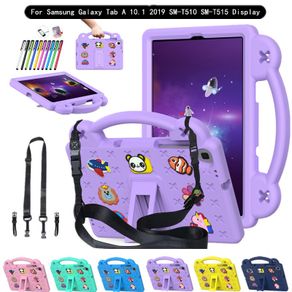 For Samsung Tab A 10.1 2019 T510 T515 Kids Handle EVA Foam Shockproof Stand Case