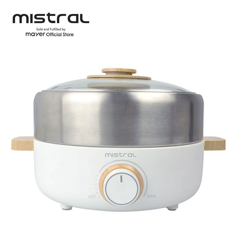 Mistral 4.5L Slow Cooker – Black & Stainless Steel - Home appliances