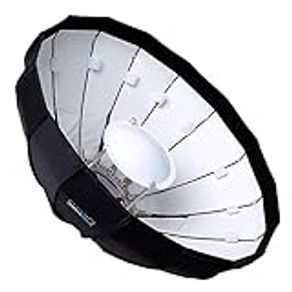 Fotodiox EZ-Pro 24in (60cm) Collapsible Beauty Dish Softbox with Multiblitz Varilux Insert