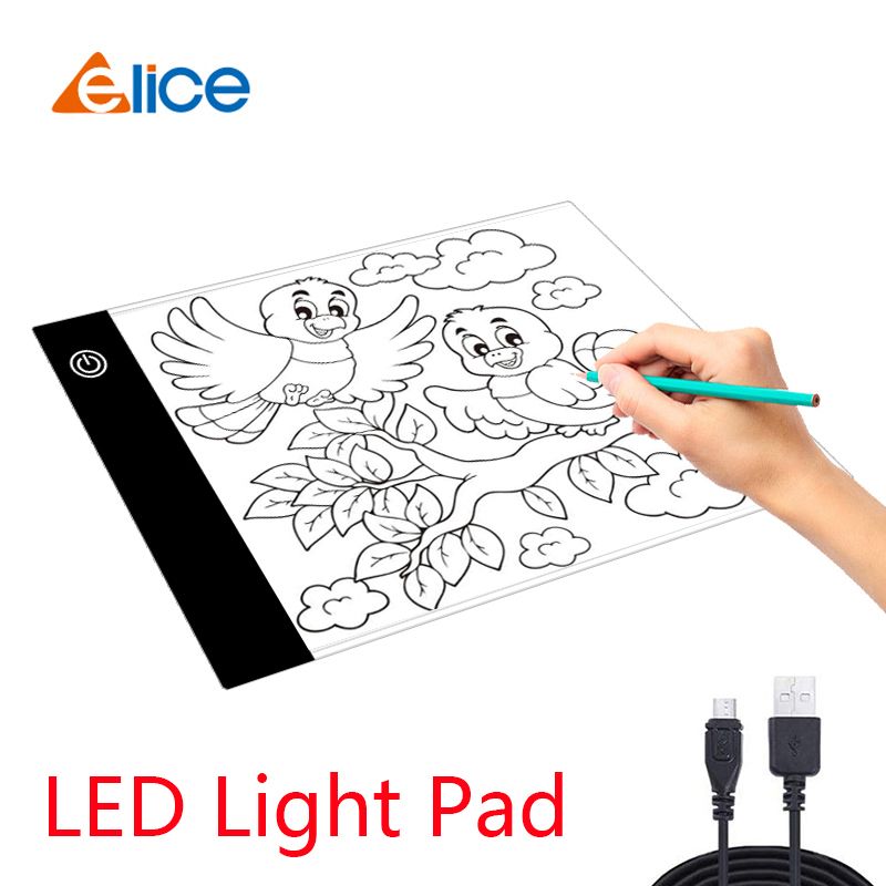 Elice Thin A4 LED Light Pad Artist Light Box Table Graphics Drawing light  Pad Diamond Painting Embroidery Tools - AliExpress