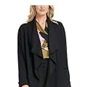 DKNY Womens Black Wrap Jacket Size L