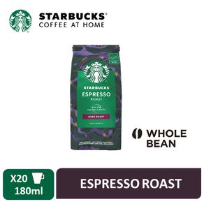 Starbucks Espresso Roast – Dark Roast Whole Bean Coffee 200g [Expiry Oct 2022]