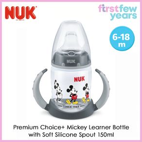 NUK Premium Choice+ Mickey Learner Bottle with Soft Sillicone Spout 150ml