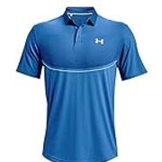 Under Armour Men's UA Iso Chill Polo Graphic Top Shirt 1362954, Photon Blue/Graphite Blue-406