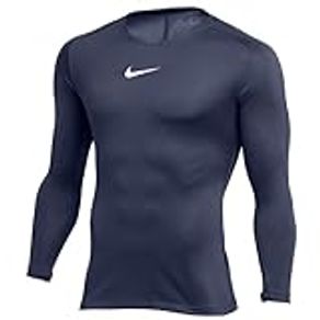 Nike Children's Dri-FIT Park First Layer Long-Sleeved Shirt, Midnight Navy/(White), M